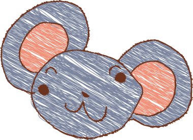 Fare çocuk grafitisi gibi. 