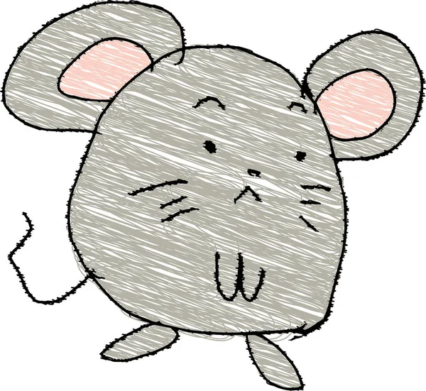 Симпатичная мышь, как ребенок. — стоковый вектор