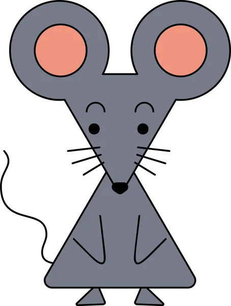 Legrační a roztomilá myš — Stockový vektor