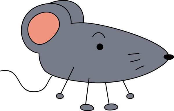 面白いとかわいいマウス — ストックベクタ