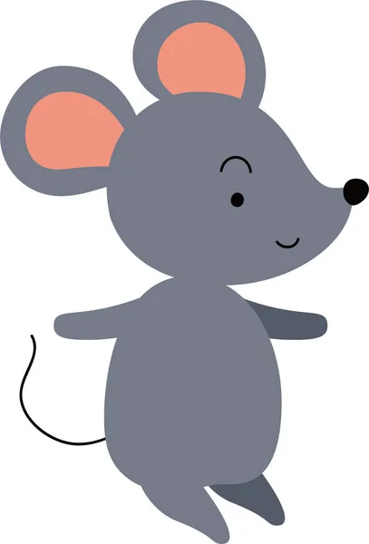 Смешная и милая мышь — стоковый вектор