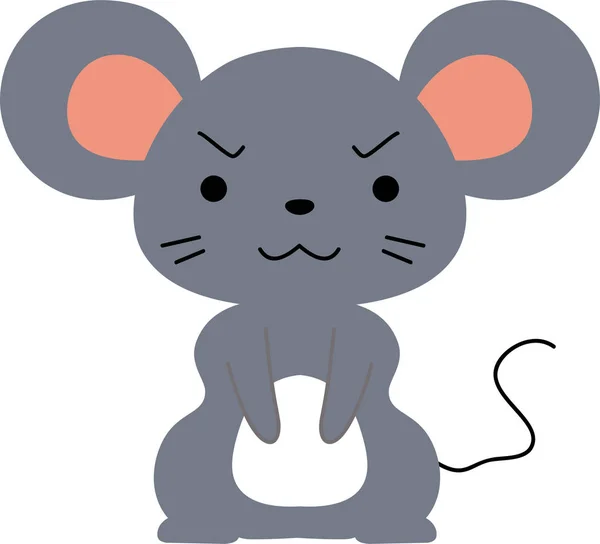 Funny and Cute mouse — Stock Vector