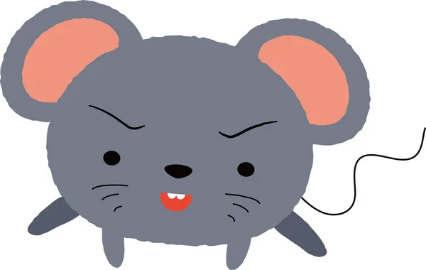 Смешная и милая мышь — стоковый вектор