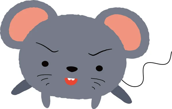 Souris drôle et mignonne — Image vectorielle