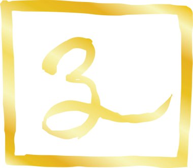 Kanji 'nin Altın Meydanı damgası Japonların Zodyak Fare Hattı anlamına geliyor 