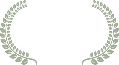 Wide Round frame of Sliver laurel 