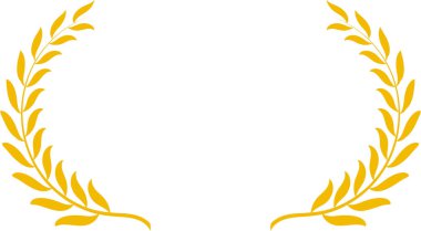 Wide Round frame of Gold laurel 