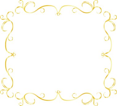 Gold Square antique pattern frame 