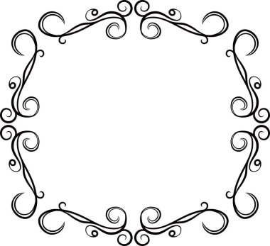 Square antique pattern frame 