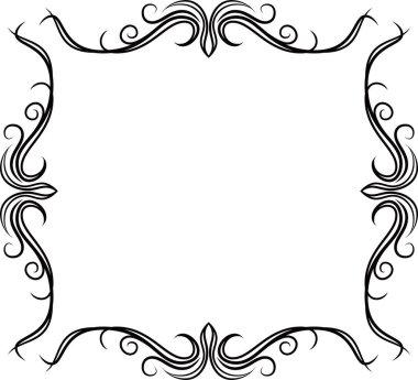 Square antique pattern frame 