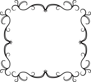 Square antique pattern frame 