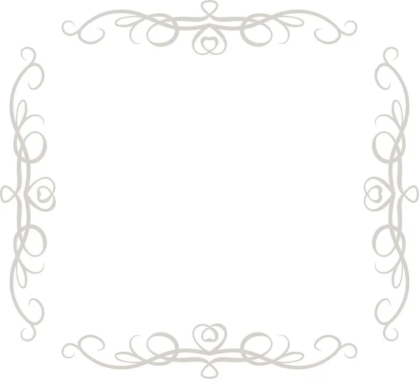Marco de patrón antiguo cuadrado blanco — Archivo Imágenes Vectoriales
