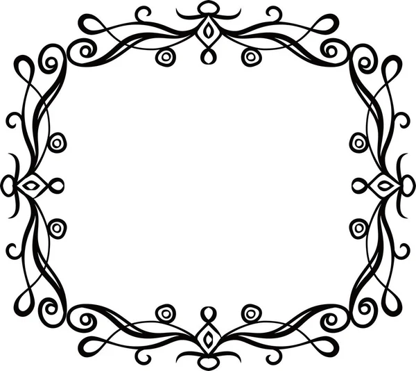 Square antique pattern frame — Stock Vector