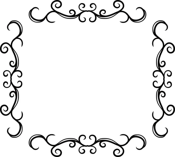 Square antique pattern frame — Stock Vector