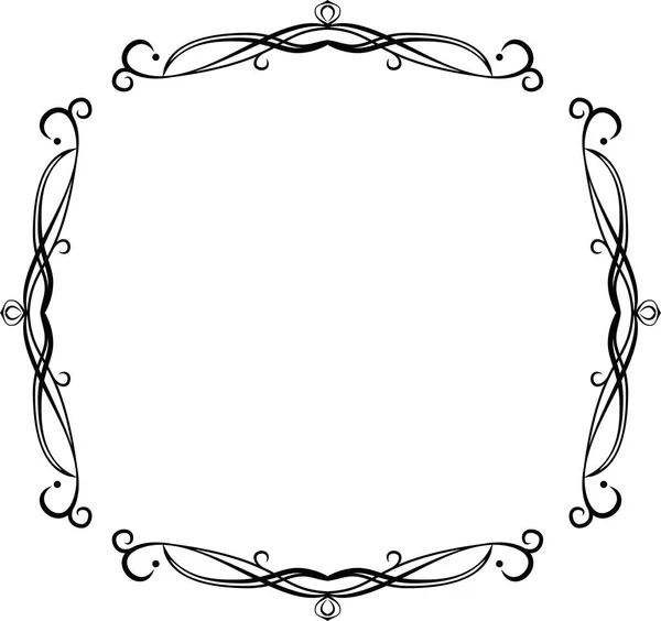 Square antique pattern frame — Stok Vektör