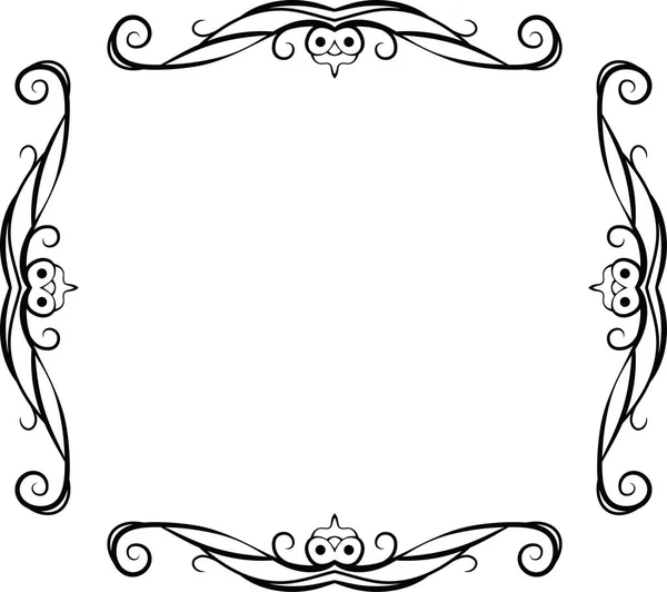 Vierkante antieke patroon frame — Stockvector