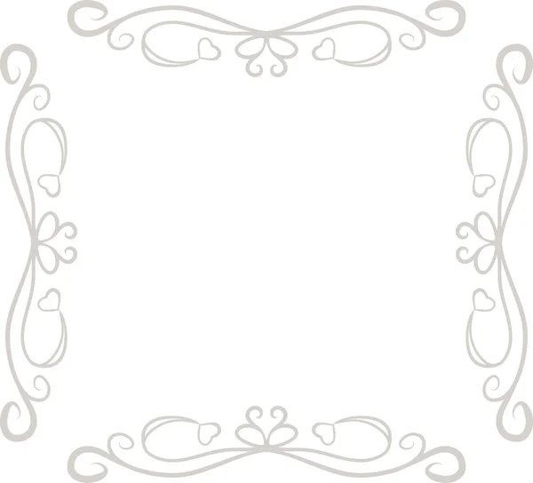 White Square antique pattern frame — 스톡 벡터