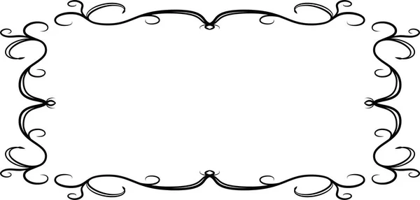 Horizontal rectangular antique pattern frame — Stock vektor