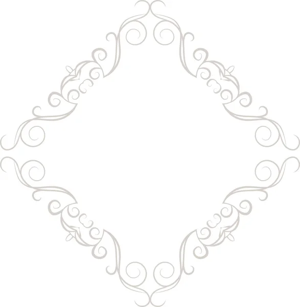 Diamante bianco cornice modello antico — Vettoriale Stock