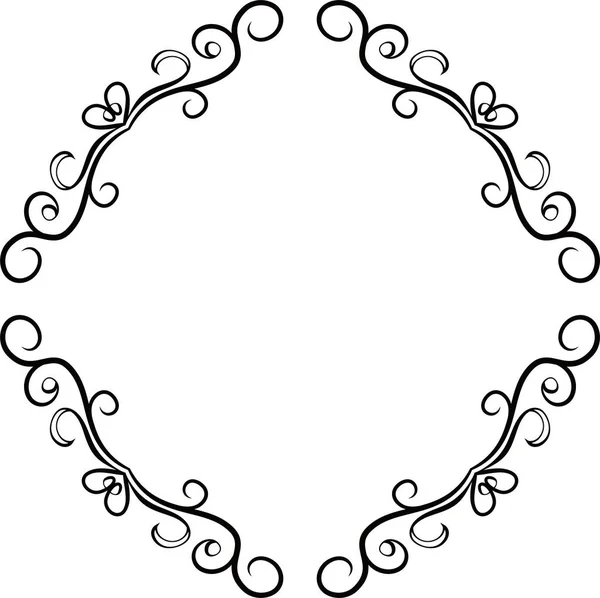 Diamant cadre de motif antique — Image vectorielle
