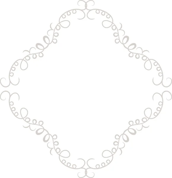 White Diamond antique pattern frame — 스톡 벡터