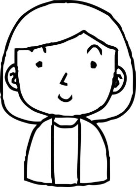 Tek renkli El, gülümseyen insanların ikonunu çizdi. 