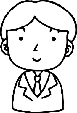 Tek renkli El, gülümseyen insanların ikonunu çizdi. 