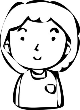 Tek renkli kaba karalama yapan El, gülümseyen insanların ikonunu çizdi 