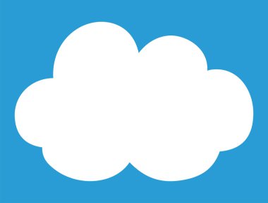 Bu şirin çizgi film bulutlarının bir çizimi. 