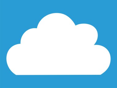 Bu şirin çizgi film bulutlarının bir çizimi. 