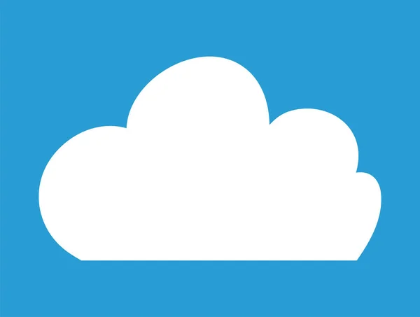 이것은 Cute Cartoon Cloud 그림입니다 — 스톡 벡터
