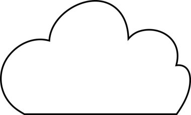 Bu şirin çizgi film bulutlarının bir çizimi. 