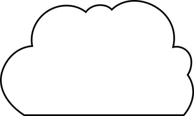 Bu şirin çizgi film bulutlarının bir çizimi. 