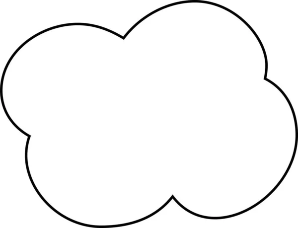Ілюстрація Милих Мультяшних Хмар — стоковий вектор