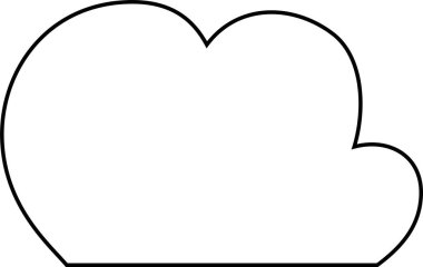 Bu şirin çizgi film bulutlarının bir çizimi. 