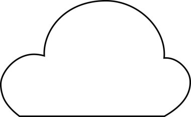 Bu şirin çizgi film bulutlarının bir çizimi. 