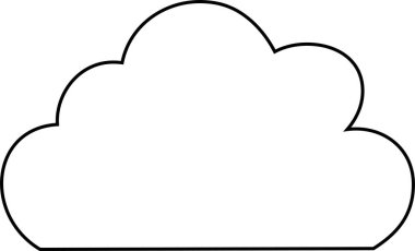 Bu şirin çizgi film bulutlarının bir çizimi. 