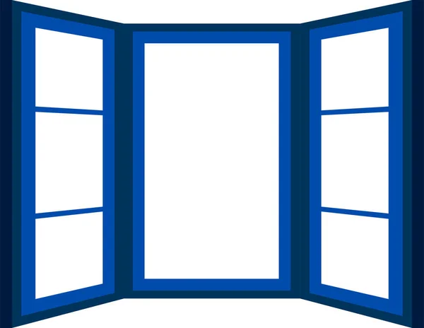 Dies Ist Eine Illustration Des Geöffneten Fensterrahmens — Stockvektor