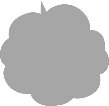 Bu, şirin çizgi film bulutlarının konuşma baloncuğunun bir çizimi. 