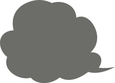 Bu, şirin çizgi film bulutlarının konuşma baloncuğunun bir çizimi. 