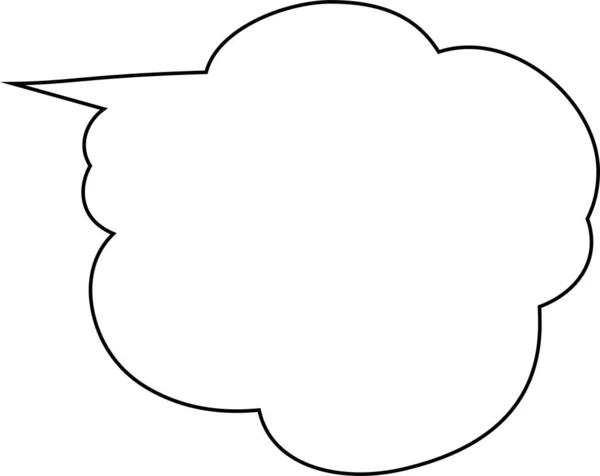 これはかわいい漫画の雲のイラストです — ストックベクタ