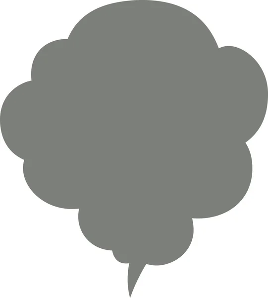 Illustration Cute Cartoon Clouds Speech Bubble — Stock Vector