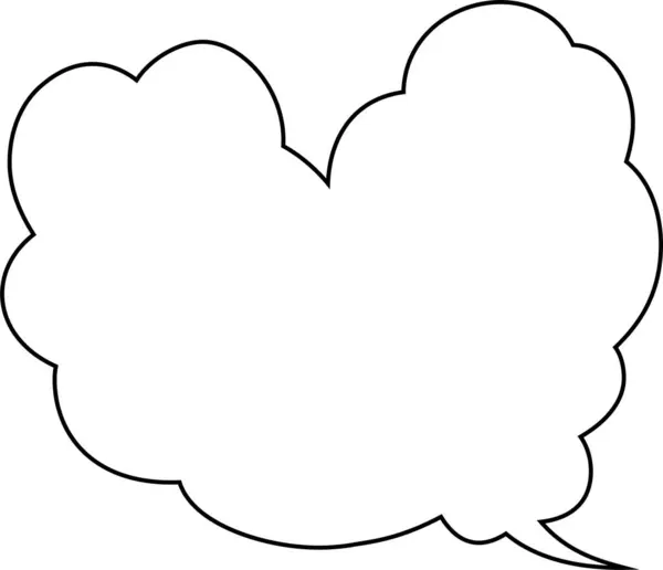Questa Illustrazione Carino Cartoni Animati Nuvole Discorso Bolla — Vettoriale Stock