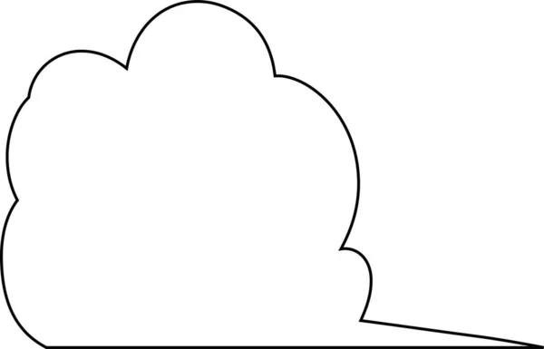 Questa Illustrazione Carino Cartoni Animati Nuvole Discorso Bolla — Vettoriale Stock