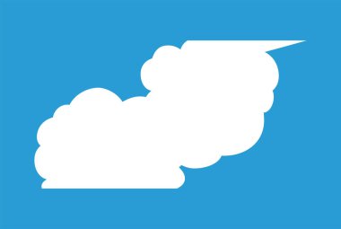 Bu, yan yana bağlanmış şirin bir çizgi film bulutu konuşma baloncuğu çizimi. 