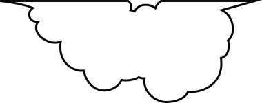 Bu, yan yana bağlanmış şirin bir çizgi film bulutu konuşma baloncuğu çizimi. 