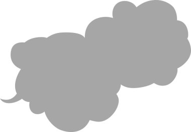 Bu, yan yana bağlanmış şirin bir çizgi film bulutu konuşma baloncuğu çizimi. 