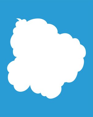 Bu dikey olarak birbirine bağlı şirin karikatür bulutları konuşma baloncukları. 