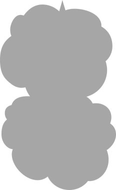 Bu dikey olarak birbirine bağlı şirin karikatür bulutları konuşma baloncukları. 