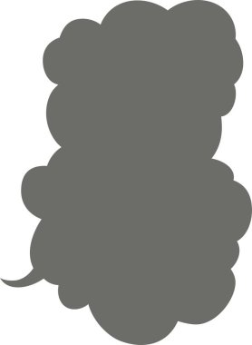 Bu dikey olarak birbirine bağlı şirin karikatür bulutları konuşma baloncukları. 